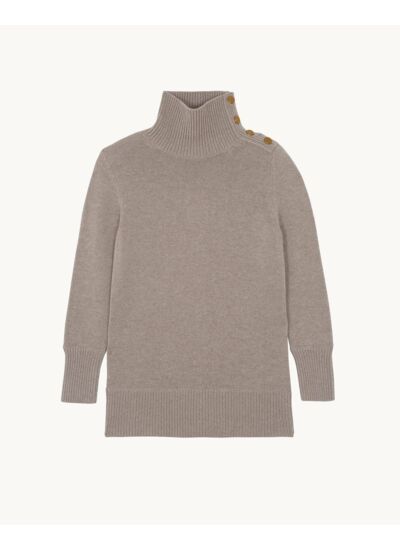 Pull Margot Uni marron noisette