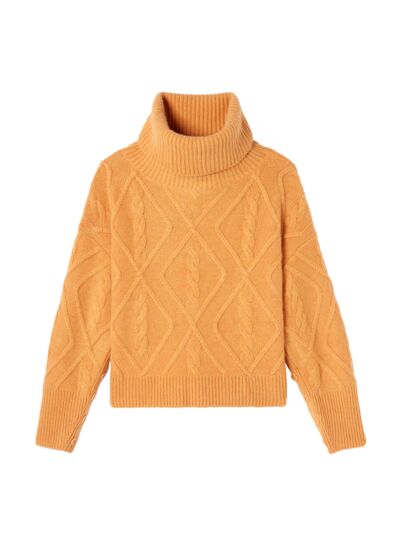 Pull col roulé boutonné - Femme - AUBE