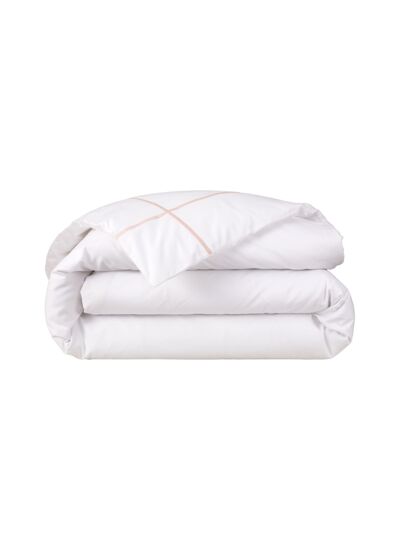 Yves Delorme - Housse de couette en percale de coton bleu, Athéna