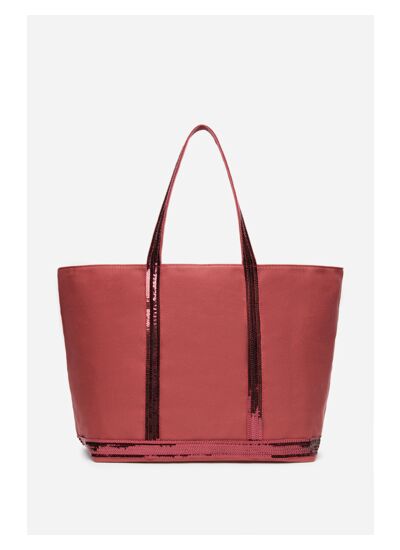 Cabas L en Toile Zippé Porté Epaule