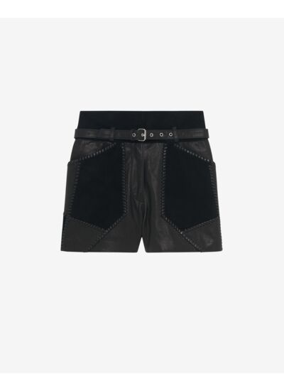 Short En Cuir Ceinturé Necati