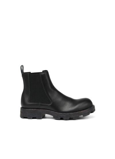 D-Hammer-Bottes Chelsea en cuir avec semelle épaisse