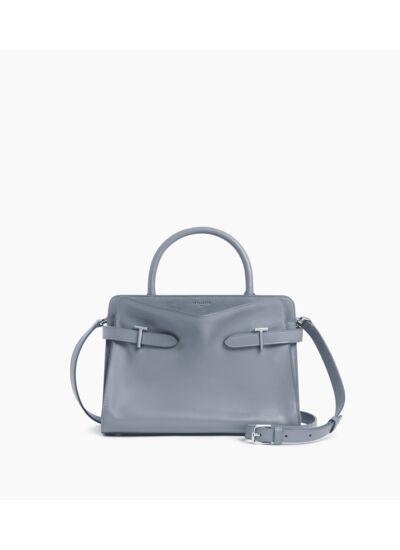 Sac à main moyen modèle Emie en cuir lisse et nubuck