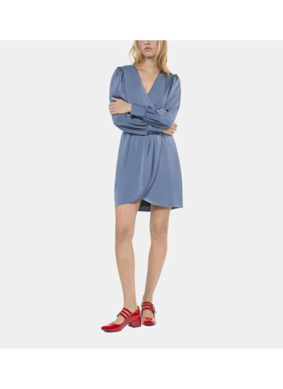 Robe Courte Bleue Femme