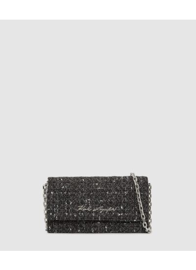 K/KURL BOUCLE WALLET ON CHAIN
