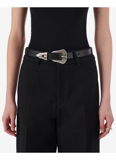 Ceinture En Cuir Raye
