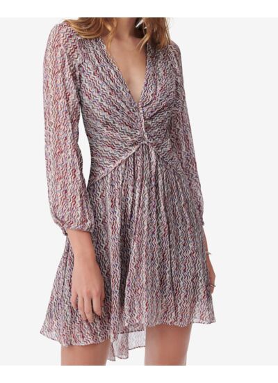 Robe Courte Imprimé Graphique Ruline