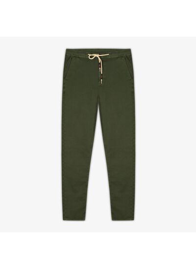 Chino 738 taille élastiquée vert militaire