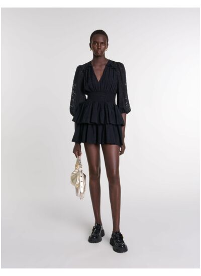 Robe trompe l'œil à motif