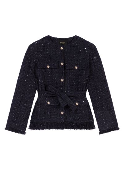 Veste en tweed sequins