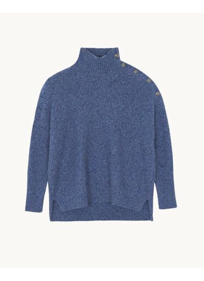 Pull Pinko Mouline bleu jeans mouliné