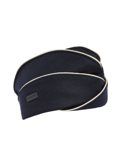 Chapeau tissé - bleu marine