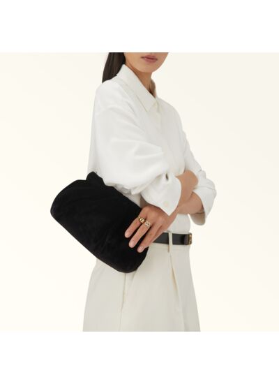 FURLA NUVOLA MINI CROSSBODY POUCH - VELVET SATIN