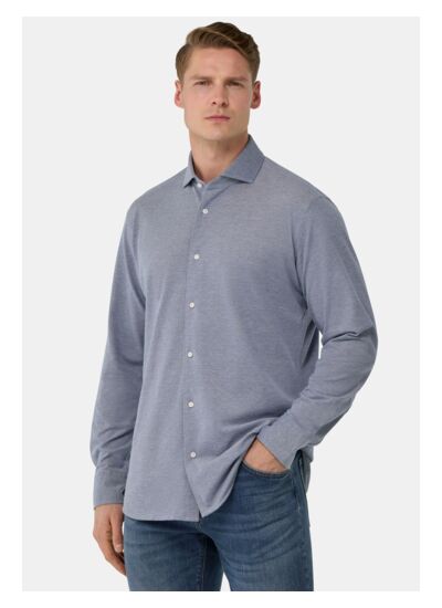 Polo Chemise en Piqué Regular Fit