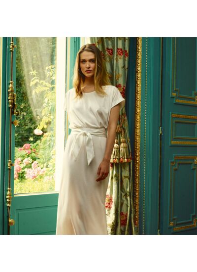 Laurence Tavernier - Robe Longue en jersey, Minorque