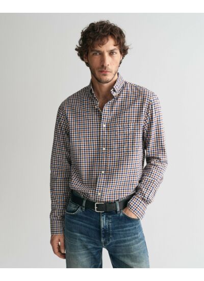 Regular Fit Gingham Light Twill Shi