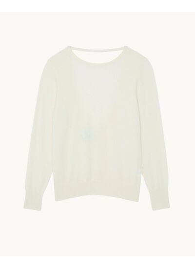 Pull Afida Pull dos nu cachemire col rond femme