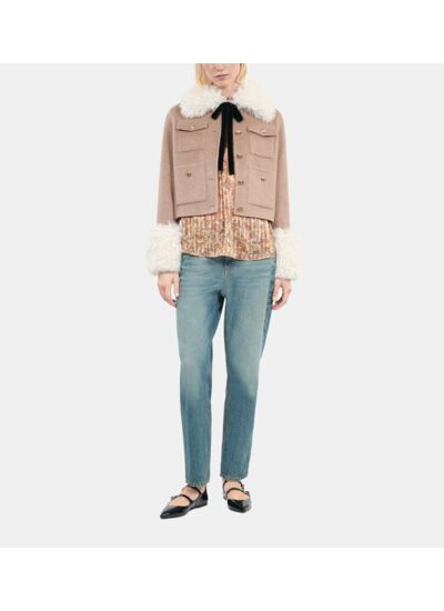 Blouson Beige Femme