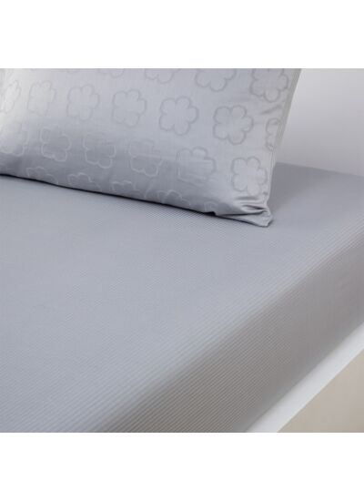 Kenzo - Drap housse en satin blanc, K Hanadot