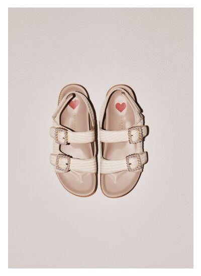 Sandales Karen-Ecru en Rayon