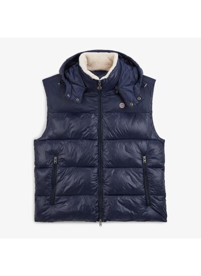 Doudoune Daman à capuche bleu marine