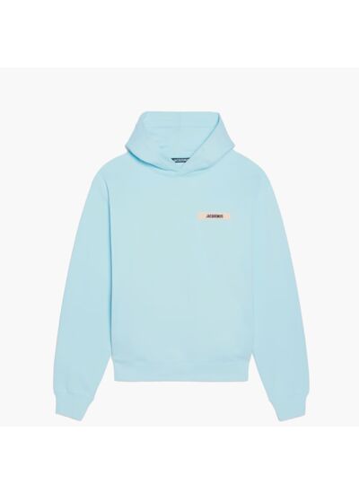 Jacquemus Hoodie Gros Grain Bleu Turquoise