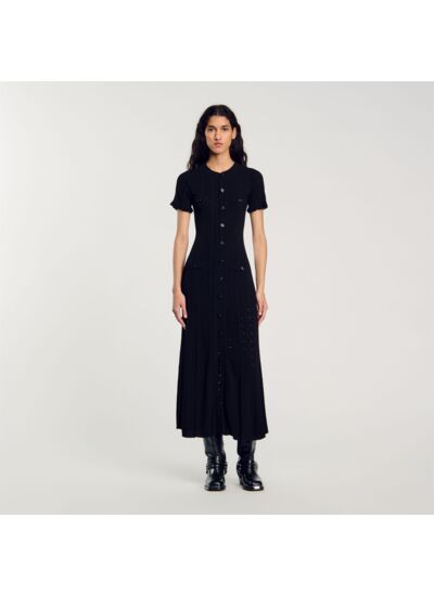 Robe longue en maille