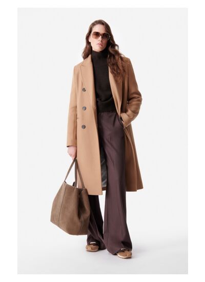 Manteau Dionysos En Laine Mélangée