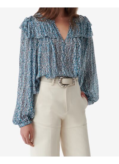 Blouse À Imprimé Graphique Ralaria