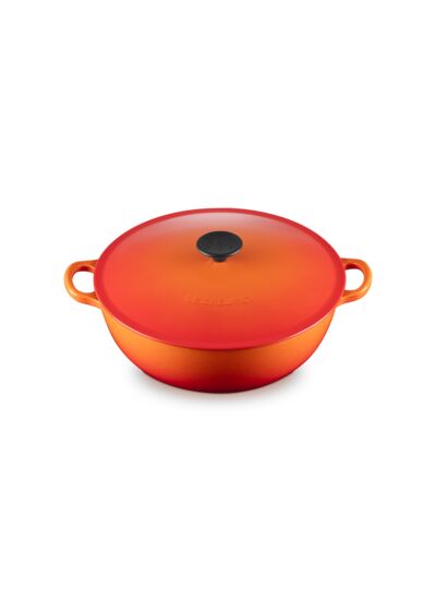 Marmite 28cm Tradition en Fonte Émaillée avec Intérieur Noir