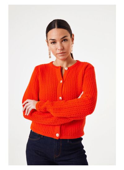 Women Vest Orange