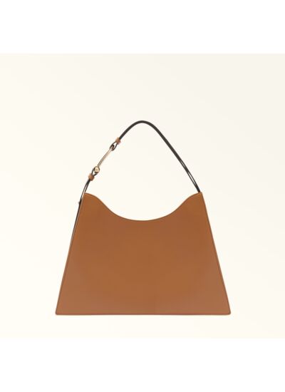FURLA NUVOLA L HOBO - VITELLO ROMA+TESSUTO CANVAS