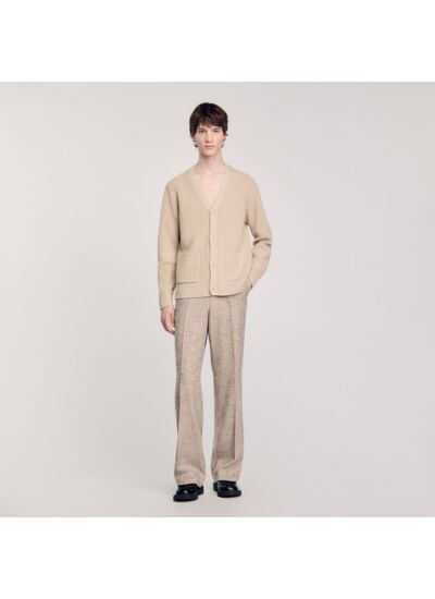 Cardigan en maille côtelée