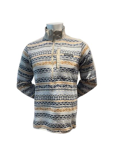 M FOX GLACIER FS PRINTED HALF ZIP  Beige