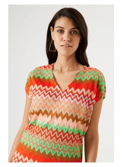 Women T-shirt Orange
