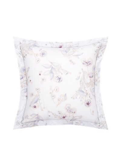 Yves Delorme - Taie d'oreiller en batiste de coton violet, Givre