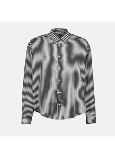 Ami Paris Chemise Rayée Gris