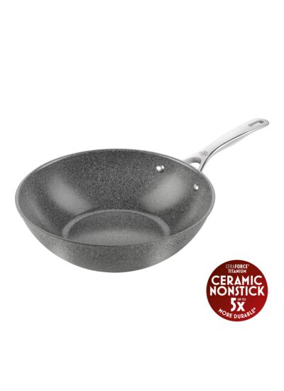 Wok manche 30 cm Salina - Revêtement céramique CERAFORCE® TITANIUM