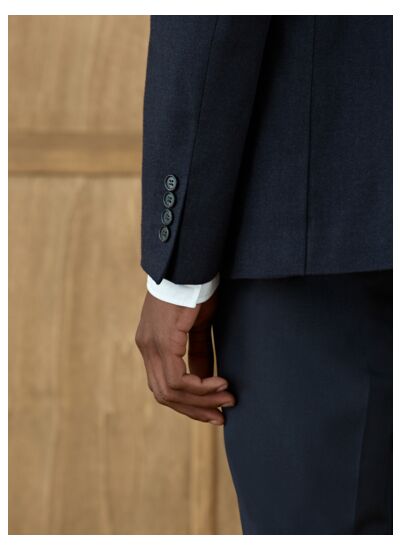 Veste seule Heaton en flanelle Navy