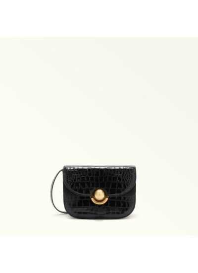 FURLA SFERA MINI CROSSBODY ROUND - VITELLO ROMA+SUEDE