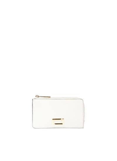 ANGELE DE LANCEL - PORTE-CARTES ZIPPE - Neige