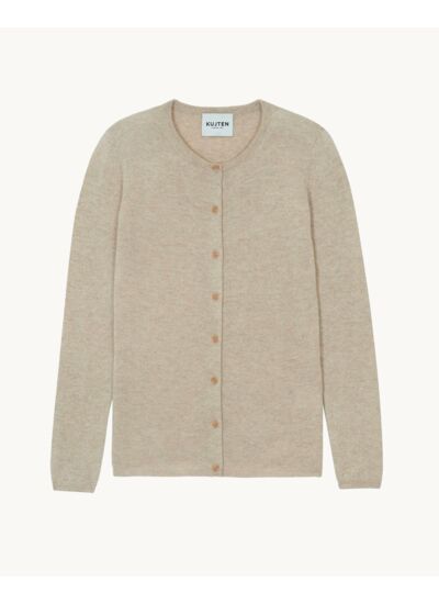 Cardigan Rebec Cardigan col rond manches longues basic