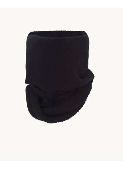 Col MOSS Col cachemire mixte uni point de riz