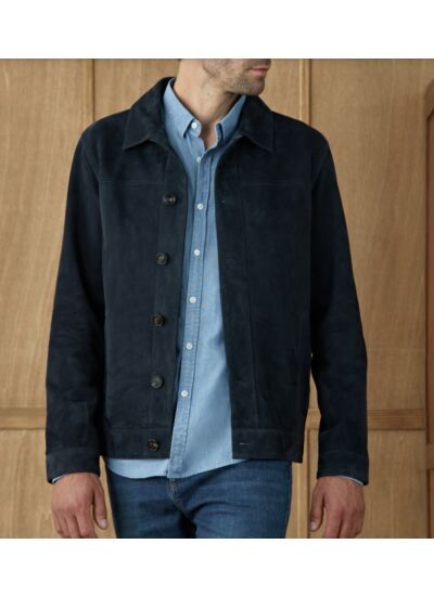 Cuir Simon Dark Navy