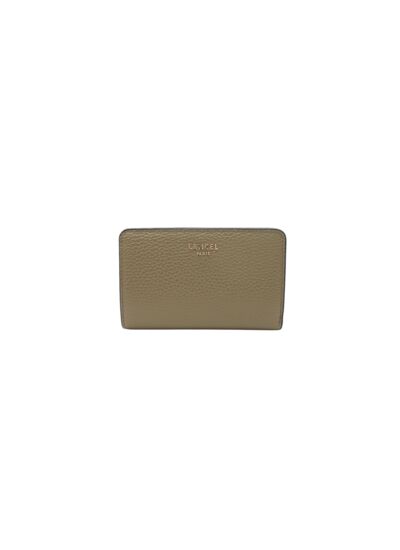 Lettrines de Lancel - Portefeuille Rectangulaire Compact Zippe - Kaki