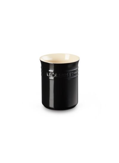 Pot à Ustensiles en céramique noir brillant