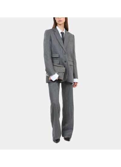 Veste Tailleur À Rayures Femme
