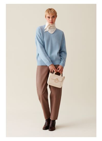 Pull cachemire broderie CP