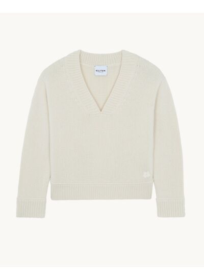 Pull Lara blanc vintage