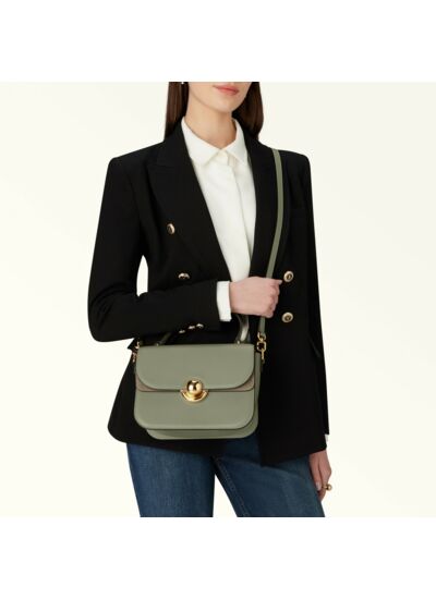 FURLA SFERA MINI TOP HANDLE - VITELLO ROMA+SUEDE